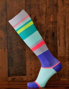 Lunatik Athletiks 20-30mmHg Knee High Urbane Stripe Unisex