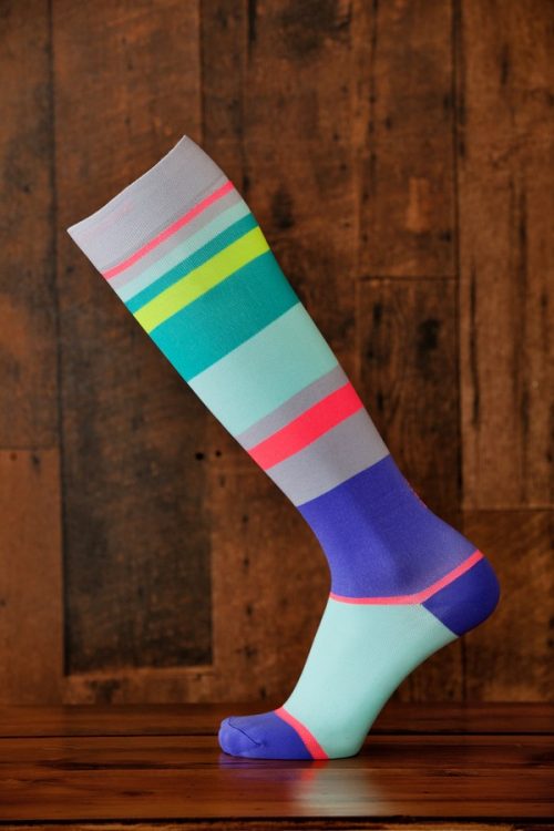 Lunatik Athletiks 20-30mmHg Knee High Urbane Stripe Unisex