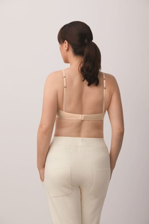Amoena Lara Cotton Padded Wire-Free Bra Nude - Image 3