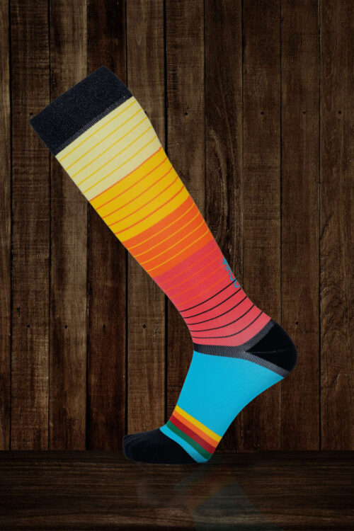 Lunatik Athletiks Retro Renegade 20-30 mmHg Compression Knee High