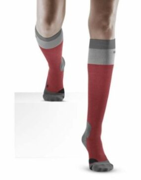 Medi CEP Womens Light Merino 20-30 mmHg Compression Knee High Berry Grey