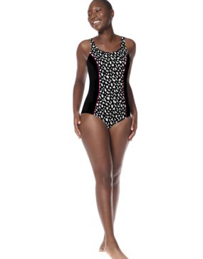 Amoena 71656 Manila Full Bodice Bathing Suit Black/White