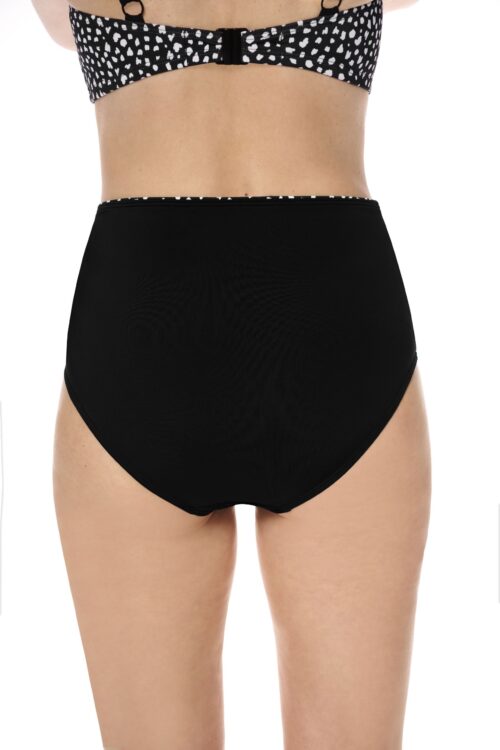 Amoena 71660 Manila High Waist Bathing Suit Bottom Black/White - Image 3