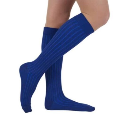Medi Rejuva Freedom 20-30 mmHg Compression Socks Unisex Blue and Grey - Image 2