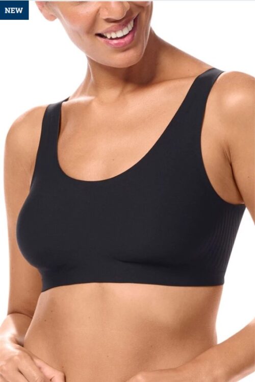 Amoena Linda Curalymph Comfort Bra Sand and Black
